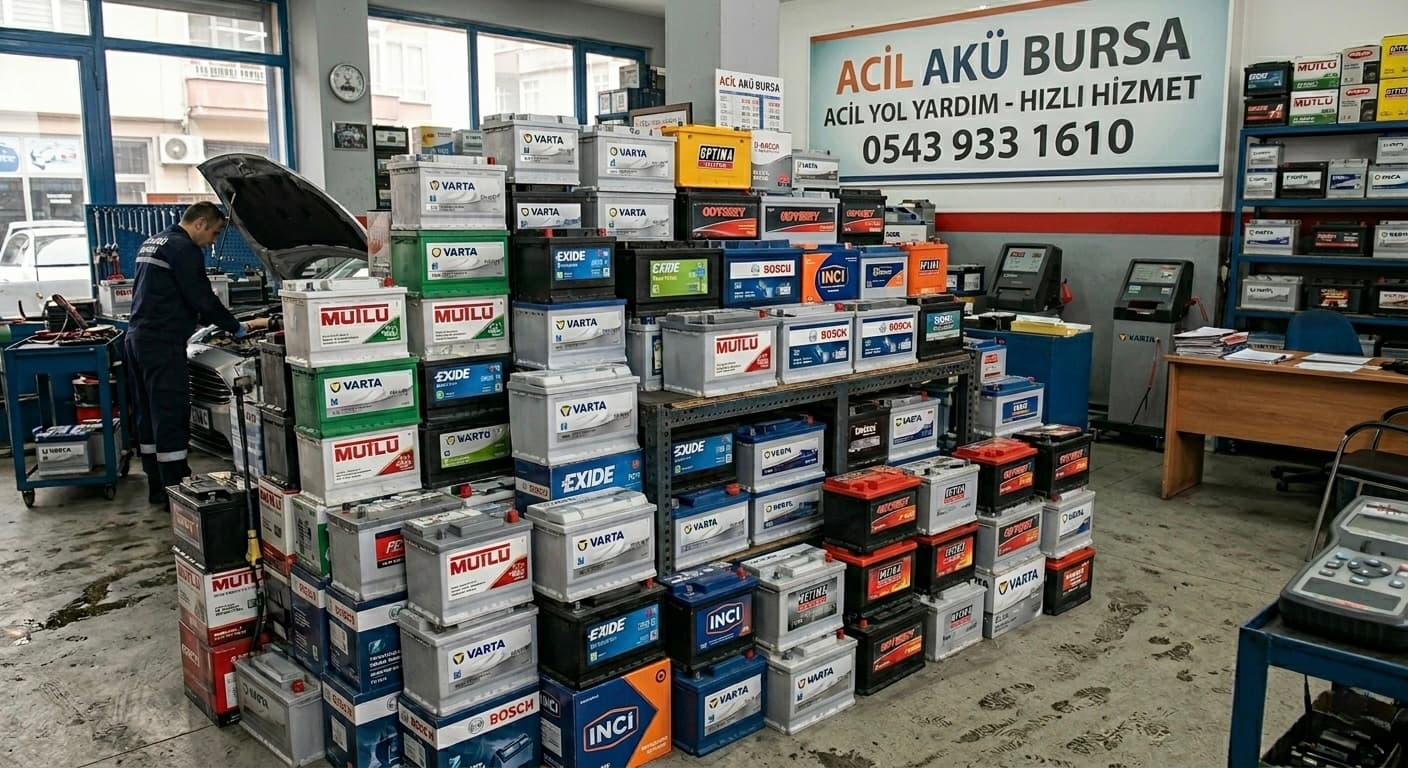 Bursa'da orijinal akü satışı — Varta, Mutlu, İnci ve tüm markalar, Acil Akü Bursa